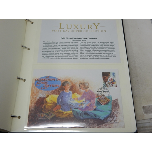 48 - Luxury First Day Covers housed in 2 x collectors albums twinned with a Channel Island stamp collecti... 