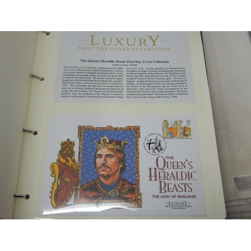 48 - Luxury First Day Covers housed in 2 x collectors albums twinned with a Channel Island stamp collecti... 