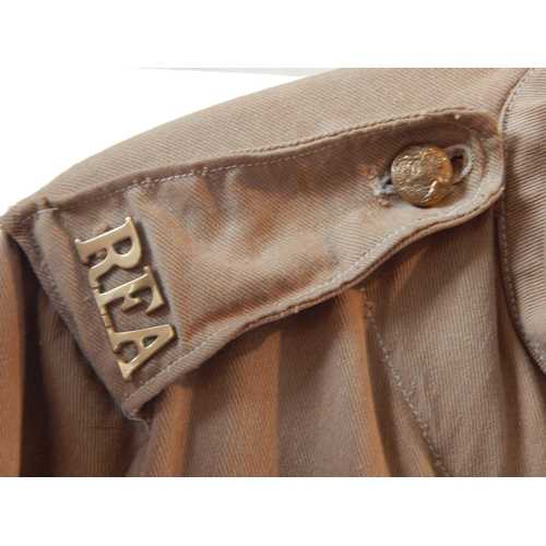 441 - Boer War Royal Field Artillery Tunic with RFA on Epaulettes & Brass Buttons.