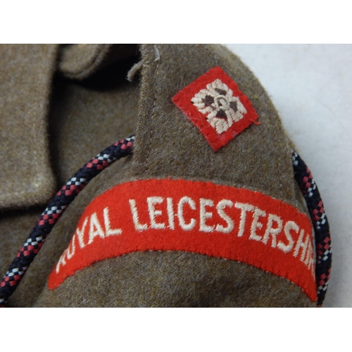 443 - Royal Leicestershire Uniform Comprising Tunic & Trousers: Size 8 Dated 1954