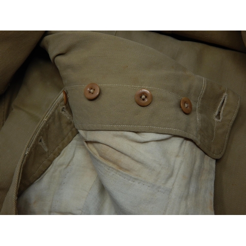 444 - WWI Captains Uniform Comprising Two Tunics, one with Pips on Epaulettes & Buttons Plus Buttoned Shor... 