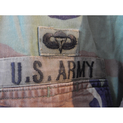 447 - U.S Army Paratroopers Uniform Comprising Jacket & Trousers.