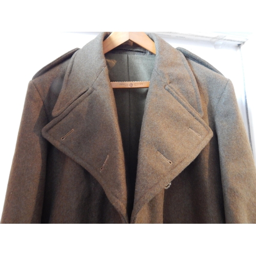 448 - Double Breasted Greatcoat with Buttons: Size 10 Dated 1956