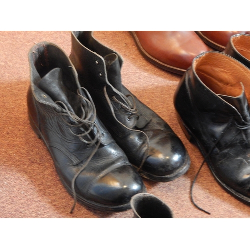 450 - 5 x Pairs of Military Boots Mainly Size 11 together with a Pair of Military Riding Boots.