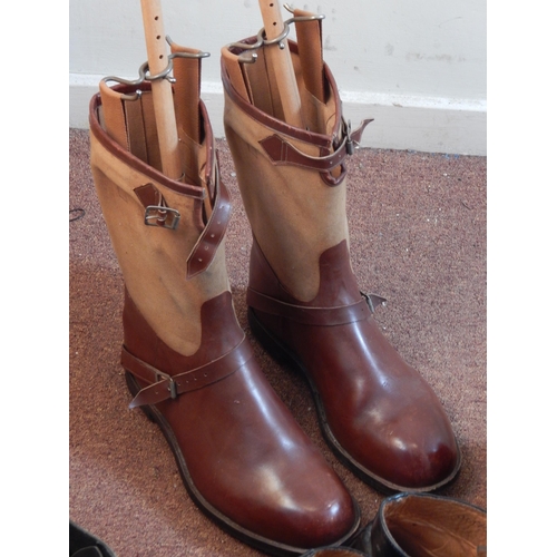 450 - 5 x Pairs of Military Boots Mainly Size 11 together with a Pair of Military Riding Boots.