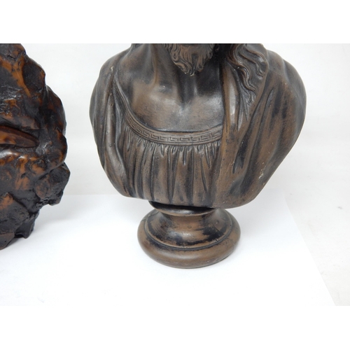 275 - Two Resin? Sculptures/Busts: Tallest 24cm