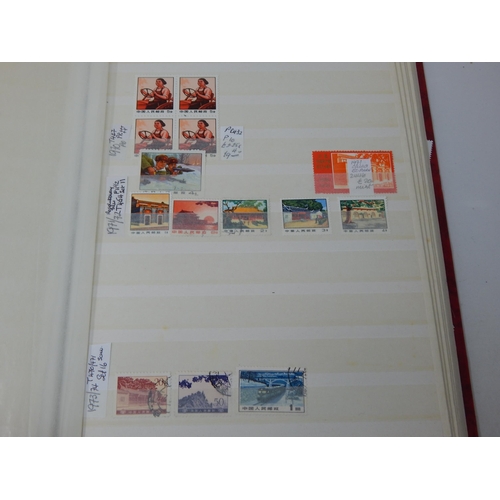 89 - 2 x Chinese Stamps Albums Crammed with a Huge Quantity of Stamps 1949 onwards: Mint & Used. Many Set... 