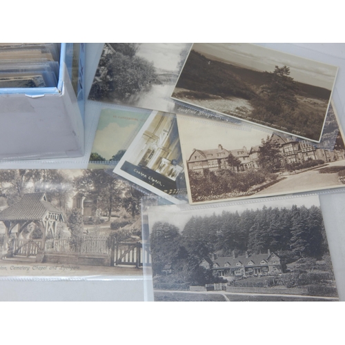 90 - A Large Quantity of Individually Sleeved Mainly Antique & Vintage Postcards Marked 