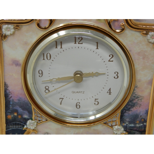 282 - Thomas Kinkade Ltd Edition Porcelain Mantel Clock 