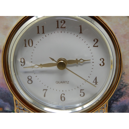 282 - Thomas Kinkade Ltd Edition Porcelain Mantel Clock 