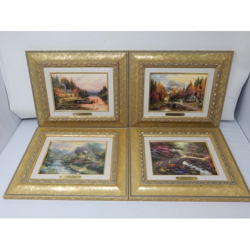 284 - Thomas Kinkade (American 1958-2012) Limited Edition Canvas Prints with Hand Embellished Accents: Bri... 