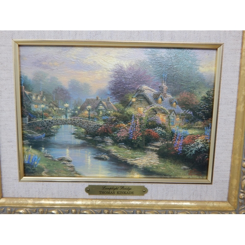 284 - Thomas Kinkade (American 1958-2012) Limited Edition Canvas Prints with Hand Embellished Accents: Bri... 