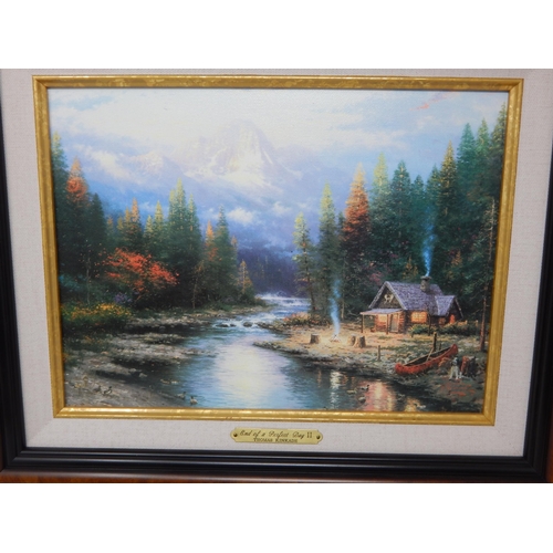 286 - Thomas Kinkade (American 1958-2012) Limited Edition Canvas Prints: Beginning of a Perfect Day, End o... 