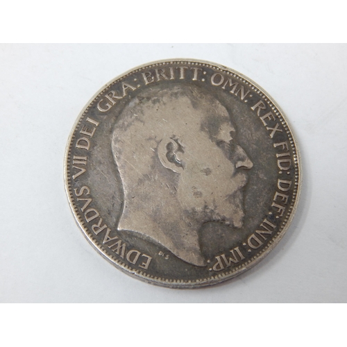 22 - Edward VII Silver Coronation Crown 1902, scarce