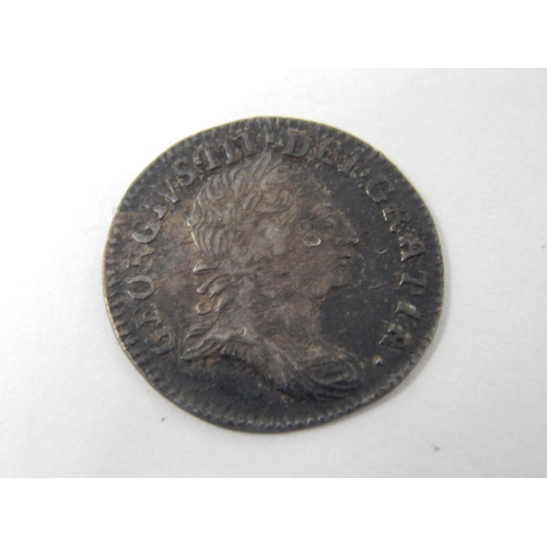 George III Silver Threepence 1762 Very Fine toned
