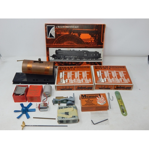 347 - Steam Engine Kit No 1, K's Locomotive Kit, Accessories etc