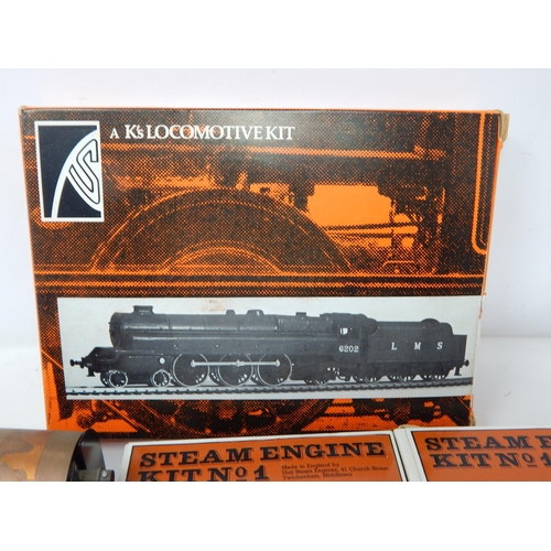 347 - Steam Engine Kit No 1, K's Locomotive Kit, Accessories etc