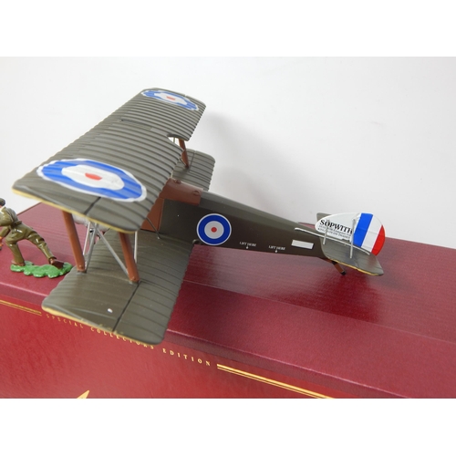 354 - BRITAINS: Die Cast Model of a Sopwith F.l Camel Plane with Figures: (Boxed) Unused