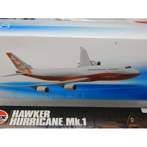 360 - SCHYLLING DC-3, Boeing 747-8, B.A Chelsea Rose Jet + Airfix Models with Humbrol Paints