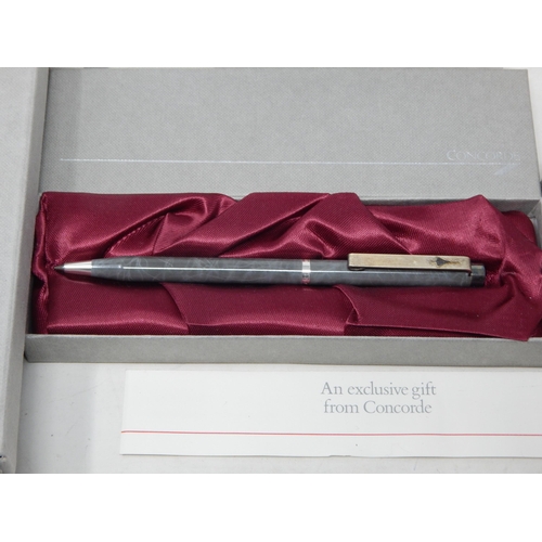 402 - A Large Quantity of Concorde Memorabilia including Calf Leather Wallets, pens etc (All Boxed)