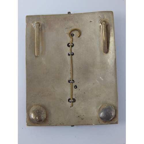 406 - C19th Gordon Highlander Officers Cross Belt Plate.