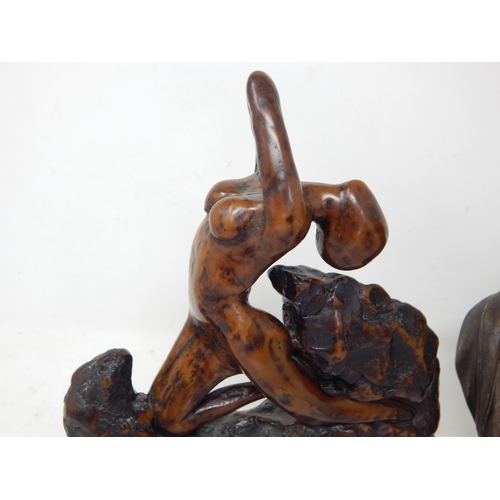 515 - Two Sculptures/Busts: Tallest 24cm