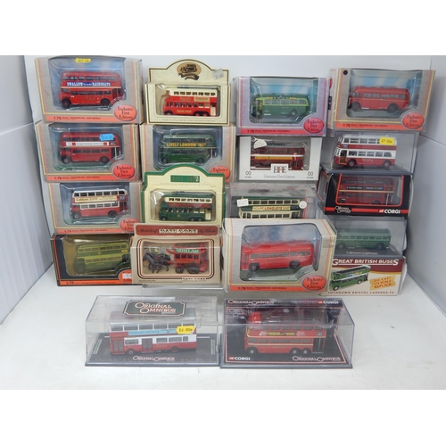 Collection of Boxed Die Cast Model Buses (19)