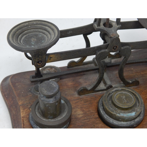 484 - A Set of Early C20th Postal Scales with Weights