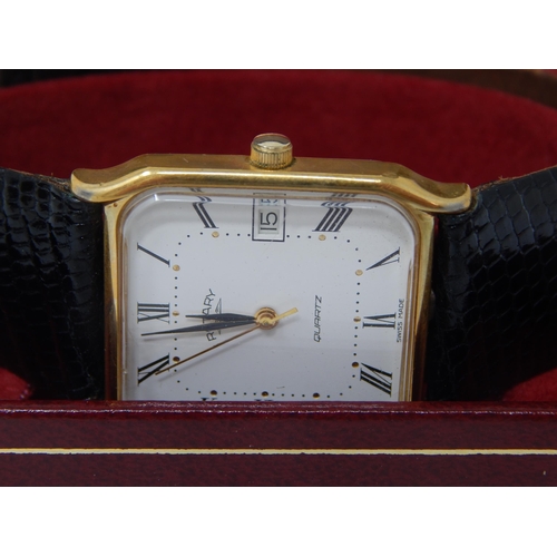 69 - Gentleman's Rotary Wristwatch with Date Aperture in Original Fitted Case.