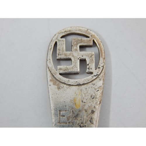 96 - Silver Spoon Hallmarked London 1911 by Goldsmiths & Silversmiths Ltd with Swastika Terminal which at... 