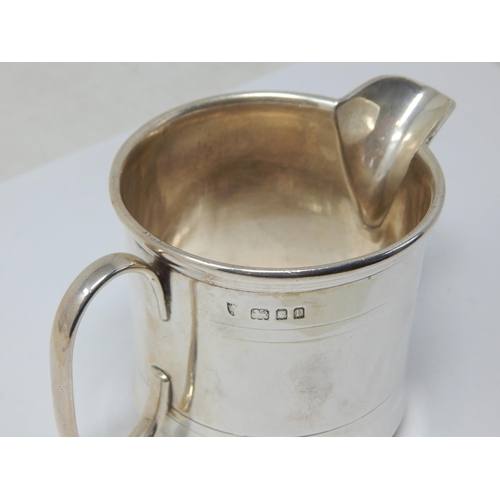 165 - Silver Milk Jug Hallmarked London 1930 by J.B Chatterley & Sons: Weight 147g