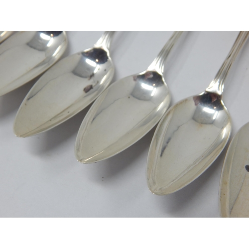 166 - Set of 6 Silver Grapefruit Spoons Hallmarked Chester 1929 by Charles Perry & Co: Weight 78g