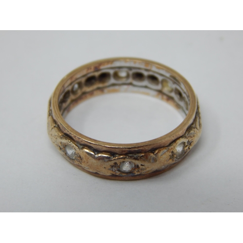 187 - 9ct Gold Eternity Ring: Size L: Gross weight 3.49g