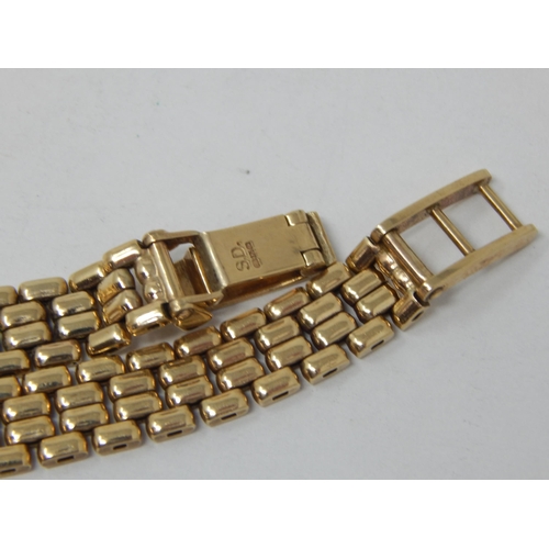 188 - 9ct Yellow Gold Ladies Rotary Wristwatch on 9ct Gold Strap: A/F: Gross weight 21.8g