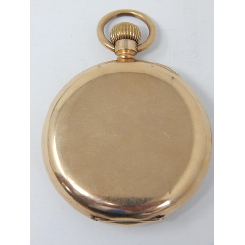 200 - Gentleman's Gold Plated Top Wind Pocket Watch with Subsidiary Seconds Dial: Working when catalogued