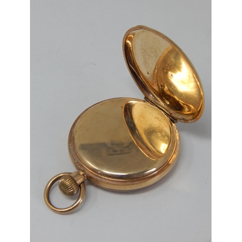 200 - Gentleman's Gold Plated Top Wind Pocket Watch with Subsidiary Seconds Dial: Working when catalogued