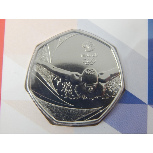 127 - Royal Mint 5op Brilliant Uncirculated Coins in Sealed Packs of Issue: 2016 Team GB Believe in Extrao... 