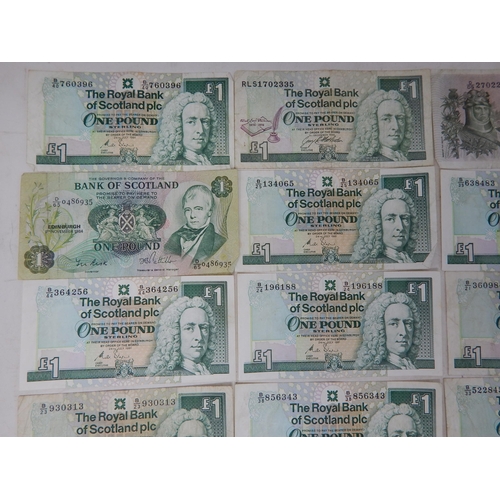 130 - 12 x Scottish £1 Notes