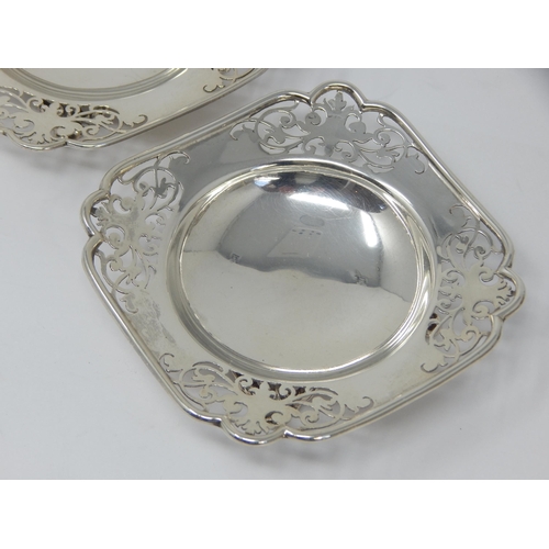 229 - A Pair of George V Silver Pierced Dishes Hallmarked London 1931 by David Fullerton: Weight 148g