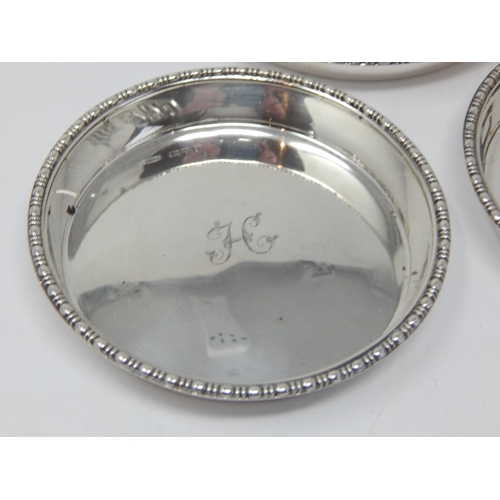 240 - Three George V Silver Pin Dishes Hallmarked Chester 1919 by Stokes & Ireland: Weight 110g