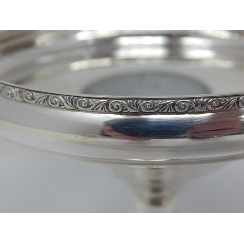 247 - Elizabeth II Silver Tazza with Weighted Base: Hallmarked Birmingham 1986 by A T Cannon Ltd: Gross we... 