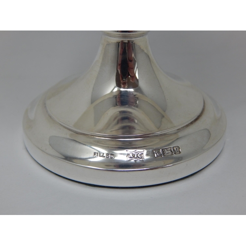 247 - Elizabeth II Silver Tazza with Weighted Base: Hallmarked Birmingham 1986 by A T Cannon Ltd: Gross we... 