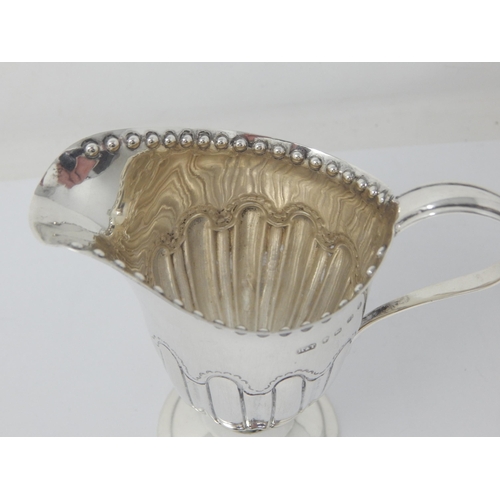 257 - Victorian Silver Cream Jug Hallmarked Birmingham 1889 by Hilliard & Thompson: Weight 76g