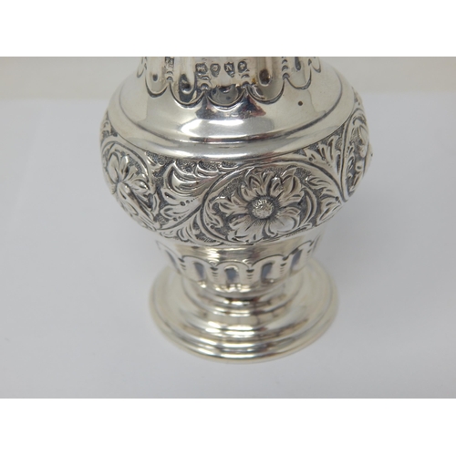 261 - Victorian Silver Sugar Caster Hallmarked London 1888 by Sibray Hall & Co: Weight 76g