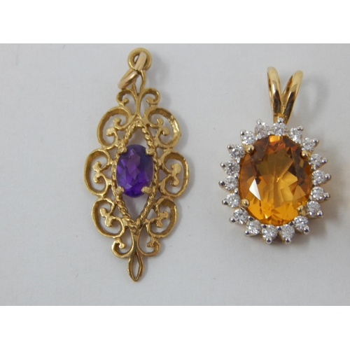 279 - 4 x 9ct Yellow Gold Pendants