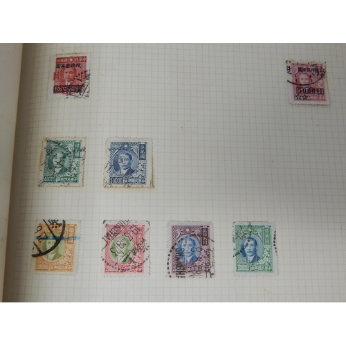 136 - 2 x Vintage Stamp Albums containing an A-Z of World Stamps: Huge Catalogue Value: Sorting Will Rewar... 