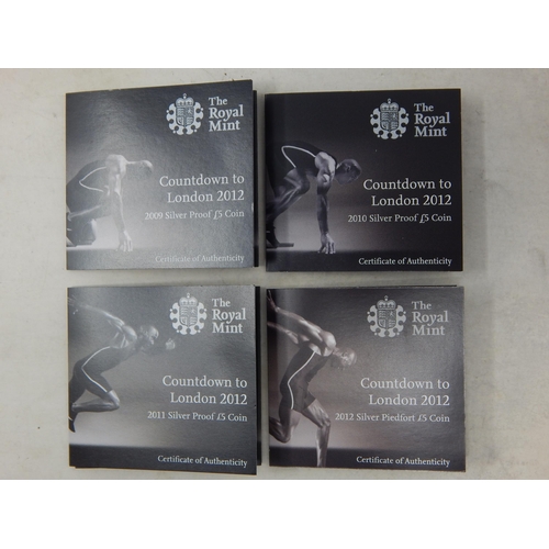 99 - Royal Mint Silver Proof Limited Edition Set of 4 Coins Released in Turn During The Countdown Years 