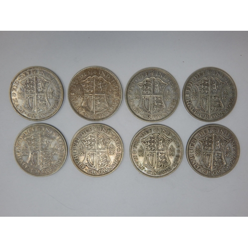 95 - KGV Silver Half Crowns 1929-1936 (8)