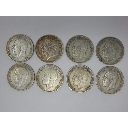 95 - KGV Silver Half Crowns 1929-1936 (8)