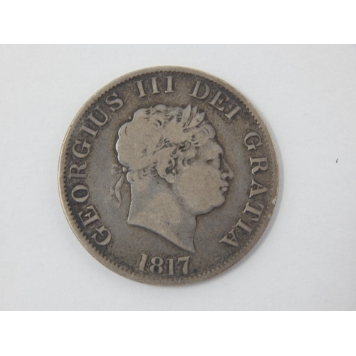 96 - KGIII Silver Half Crown 1817